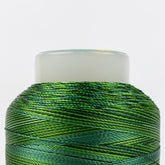 Threads - Dyed Rayon - Mirage 30Wt - MR03 - Multi Greens - 800m/875yd